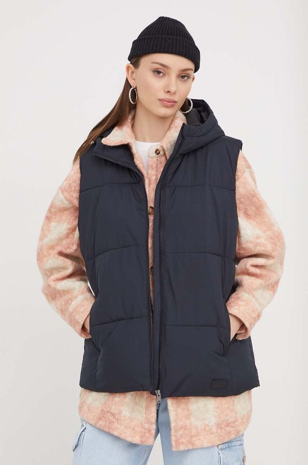 Roxy Prsluk Roxy za žene, boja: crna, zimu