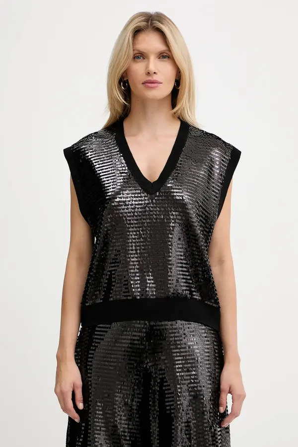 Armani Exchange Prsluk s primjesom vune Armani Exchange