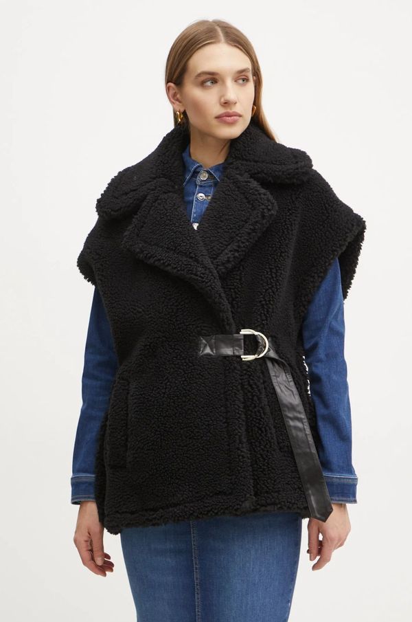 Liu Jo Prsluk s primjesom vune Liu Jo boja: crna, za prijelazno razdoblje, WF4257 E0978