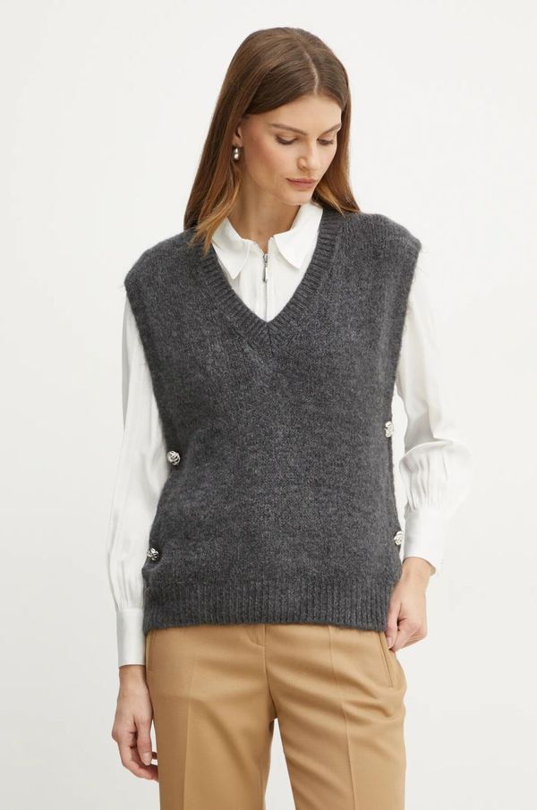 Morgan Prsluk s primjesom vune Morgan MPLUIE boja: siva, MPLUIE