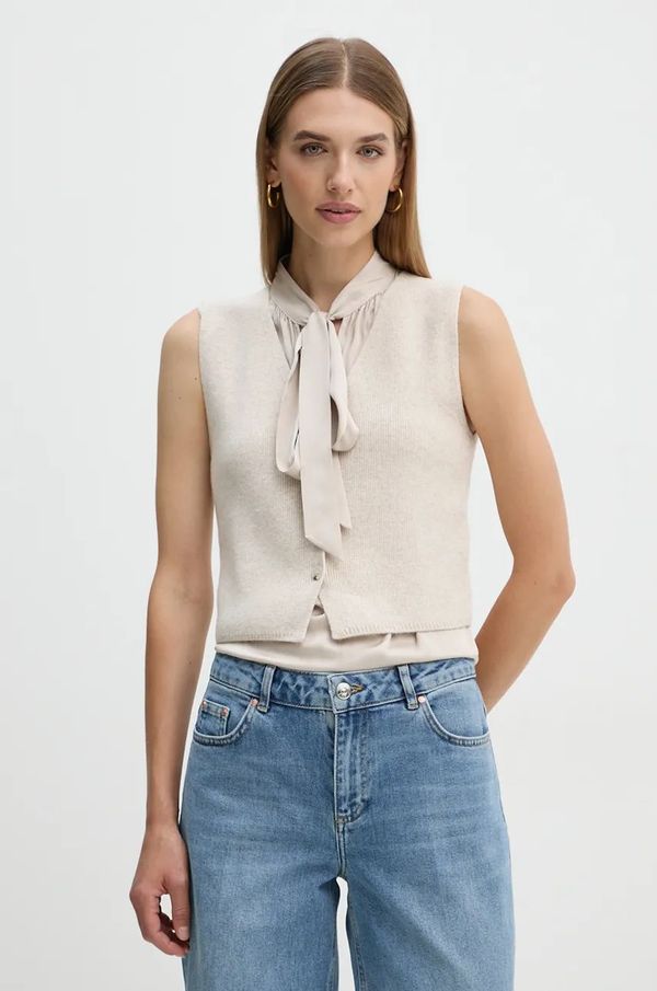 OUI Prsluk s primjesom vune OUI boja: bež, 89307