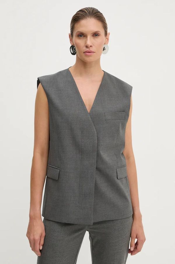 Remain Prsluk s primjesom vune Remain boja: siva, oversize, 5018981959