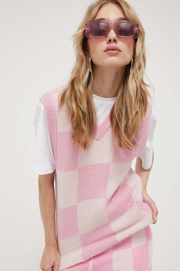 Stine Goya Prsluk s primjesom vune Stine Goya boja: ružičasta, topli