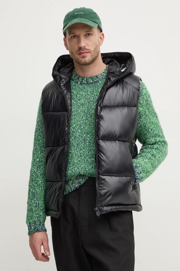 Save The Duck Prsluk Save The Duck DEXTER za muškarce, boja: crna, za zimu, D80296M.LUCK19