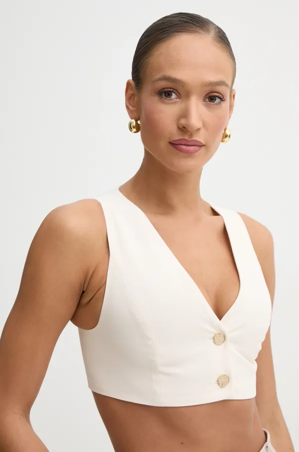 Simona Corsellini Prsluk Simona Corsellini boja: bež, jednoredno zakopčavanje, P25CPTO011