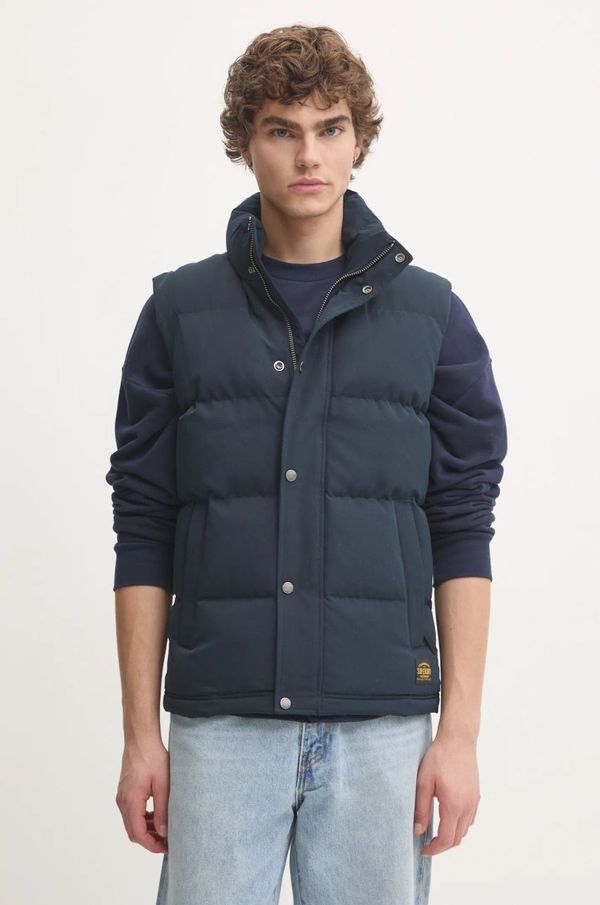 Superdry Prsluk Superdry za muškarce, boja: tamno plava, za zimu, M5012151A-98T