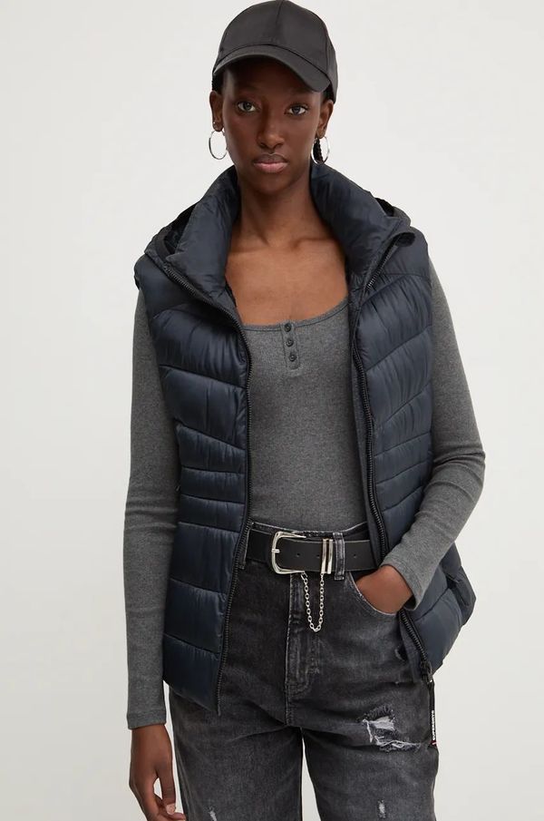 Superdry Prsluk Superdry za žene, boja: tamno plava, za zimu, W5011715A-98T