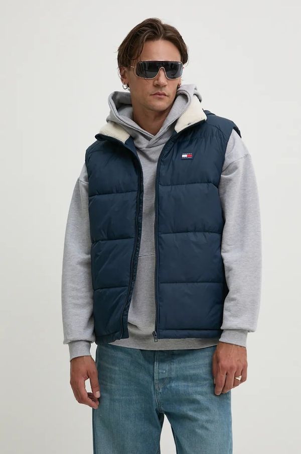 Tommy Jeans Prsluk Tommy Jeans za muškarce, boja: tamno plava, za zimu, DM0DM19632