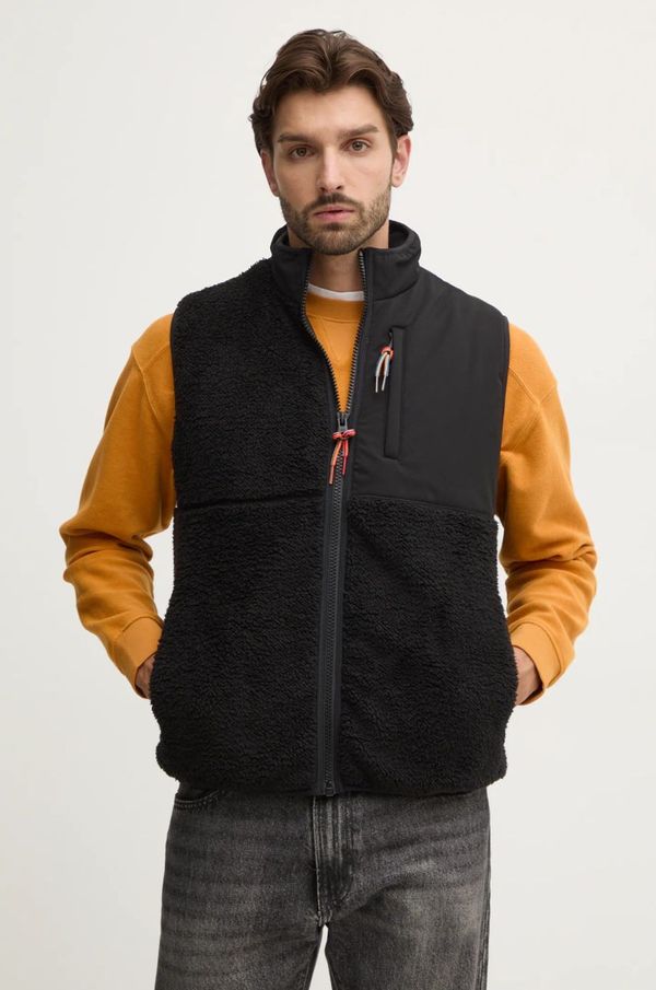 United Colors of Benetton Prsluk United Colors of Benetton za muškarce, boja: crna, za prijelazno razdoblje, 2LNEUJ00J