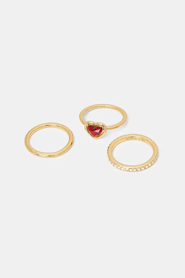 Coach Prsten Coach 3-pack 506186GLD600