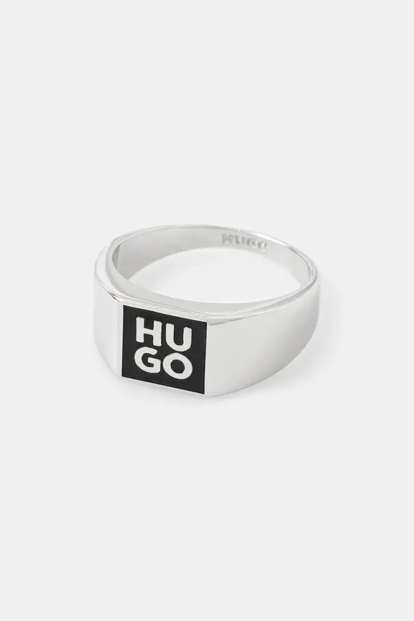 HUGO Prsten HUGO  E-STACKEDLOGO2-RIN