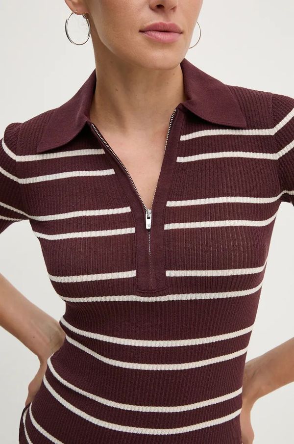 A.L.C. Pulover A.L.C. za žene, boja: bordo, lagani, 7SWTP00620