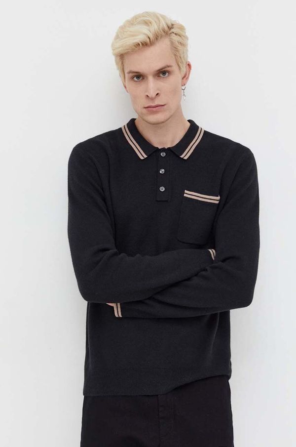 Abercrombie & Fitch Pulover Abercrombie & Fitch za muškarce, boja: crna, lagani