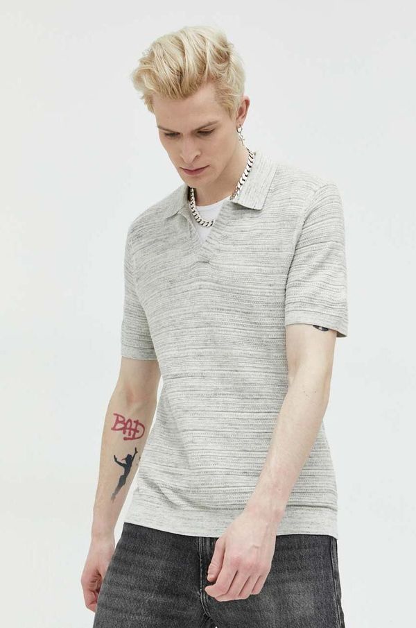 Abercrombie & Fitch Pulover Abercrombie & Fitch za muškarce, boja: siva, lagani