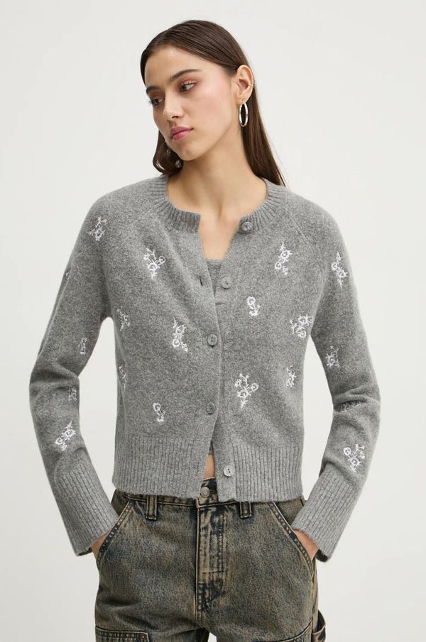 Abercrombie & Fitch Pulover Abercrombie & Fitch za žene, boja: siva, lagani, KI150-4293