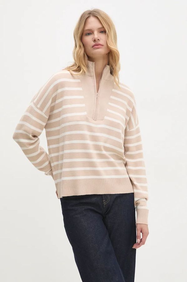 Answear Lab Pulover Answear Lab za žene, boja: bež, lagani