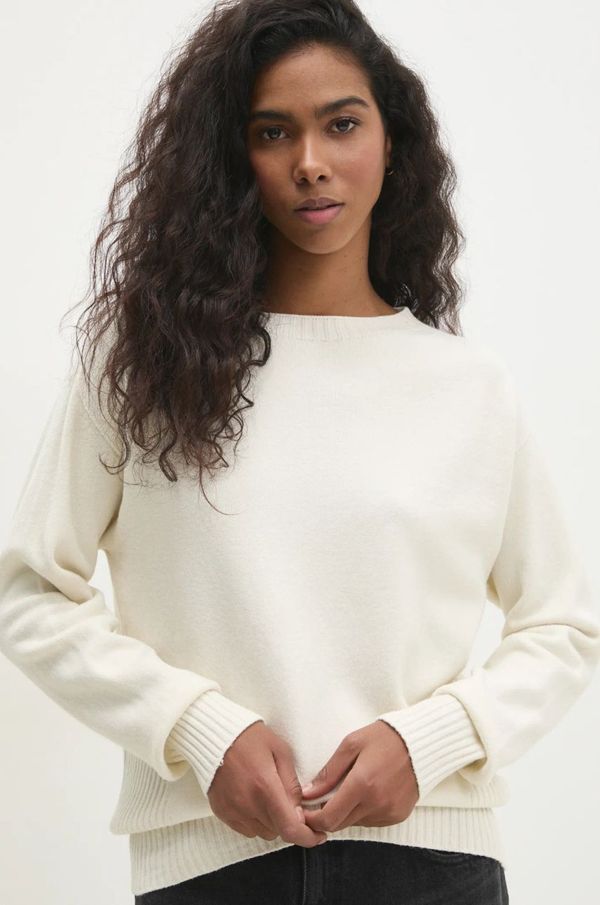 Answear Lab Pulover Answear Lab za žene, boja: bež