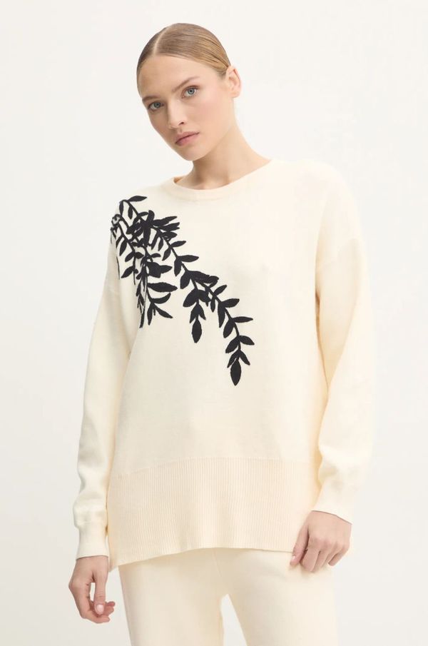 Answear Lab Pulover Answear Lab za žene, boja: bež