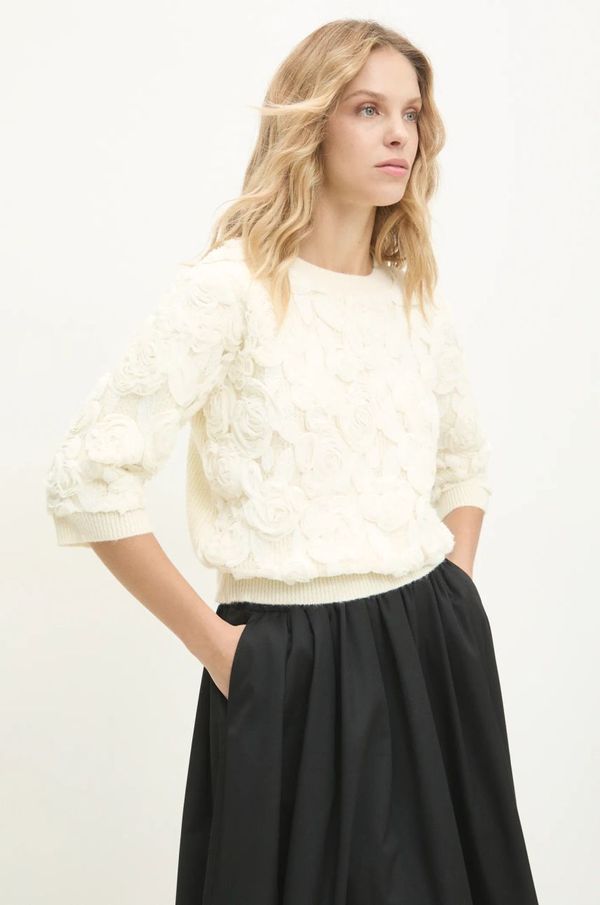 Answear Lab Pulover Answear Lab za žene, boja: bež