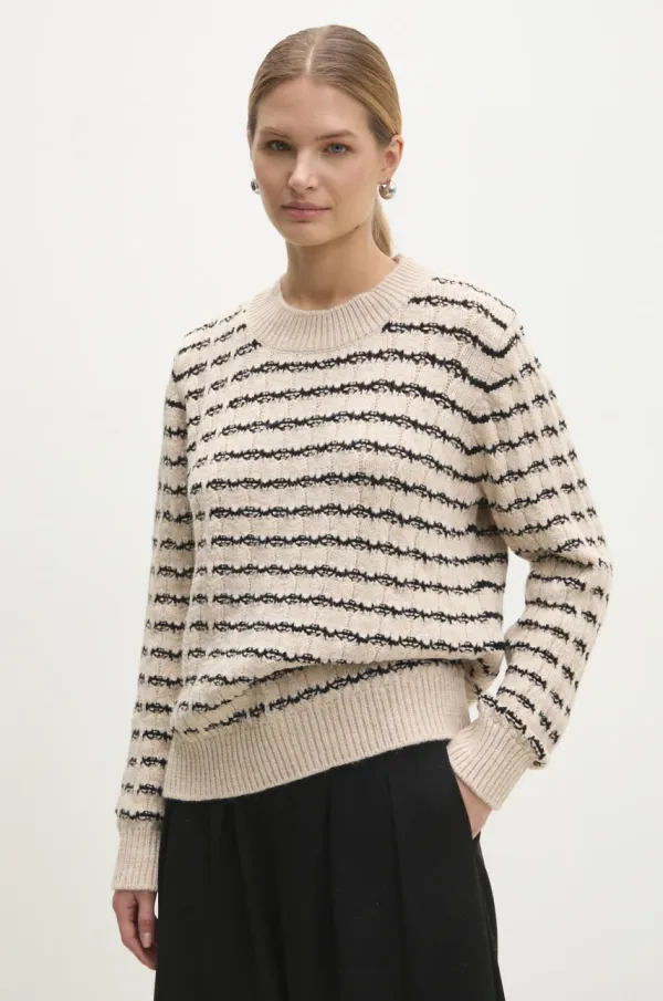 Answear Lab Pulover Answear Lab za žene, boja: bež, topli