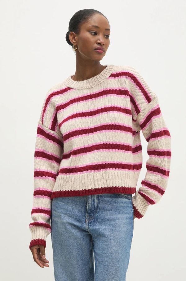 Answear Lab Pulover Answear Lab za žene, boja: bež