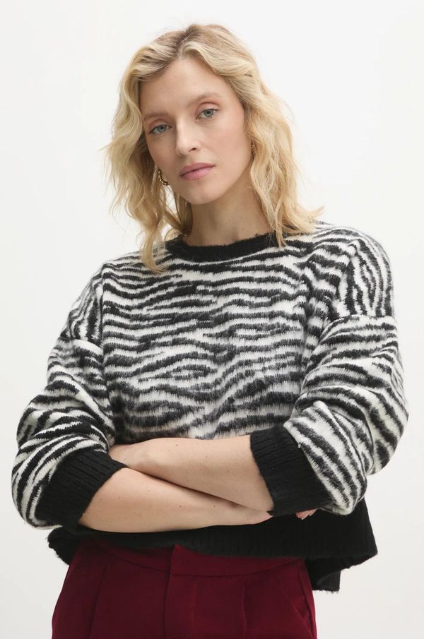 Answear Lab Pulover Answear Lab za žene, boja: bijela