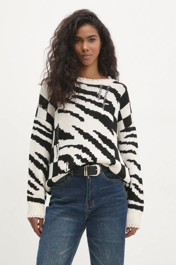 Answear Lab Pulover Answear Lab za žene, boja: bijela