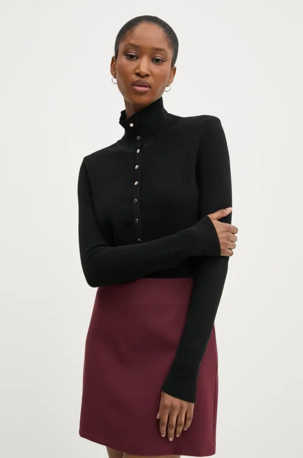 Answear Lab Pulover Answear Lab za žene, boja: crna