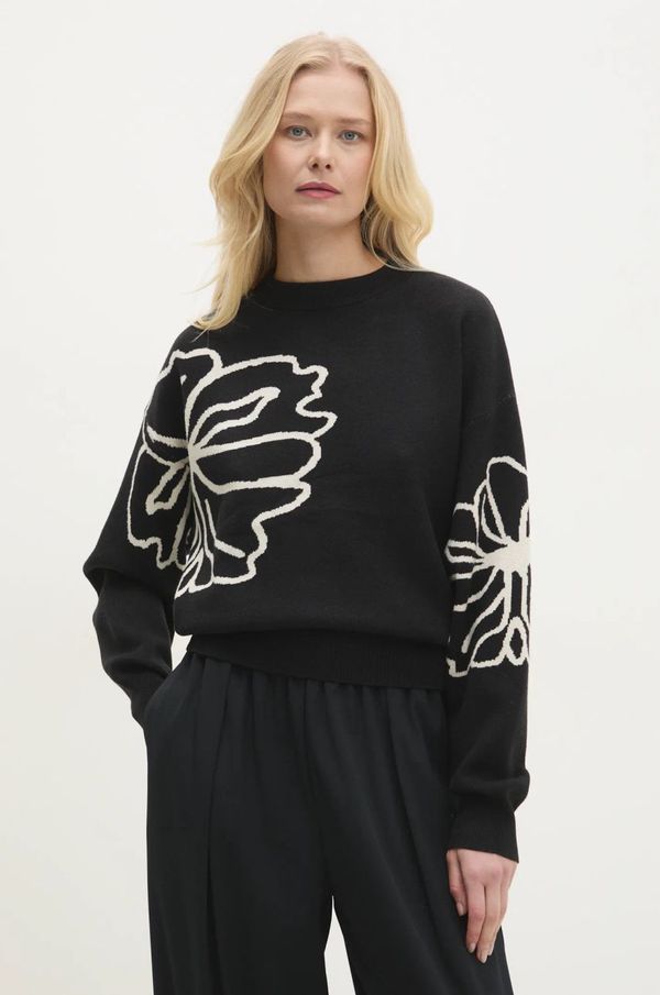 Answear Lab Pulover Answear Lab za žene, boja: crna