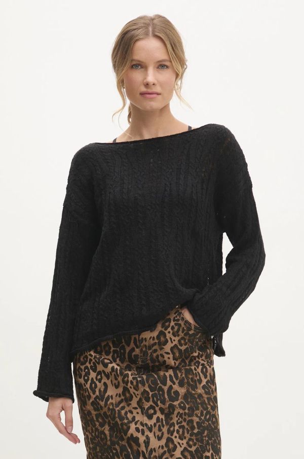 Answear Lab Pulover Answear Lab za žene, boja: crna