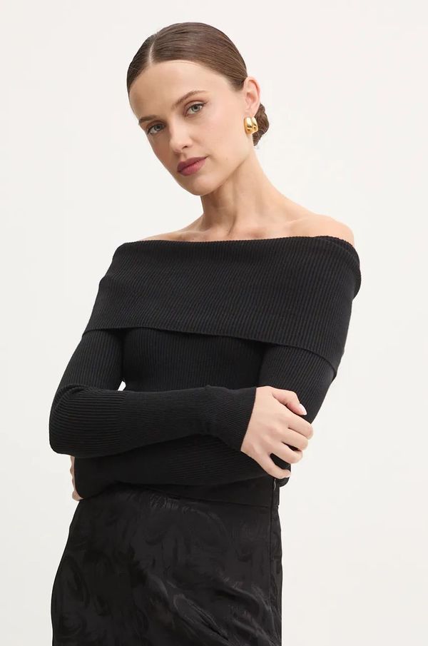 Answear Lab Pulover Answear Lab za žene, boja: crna, lagani