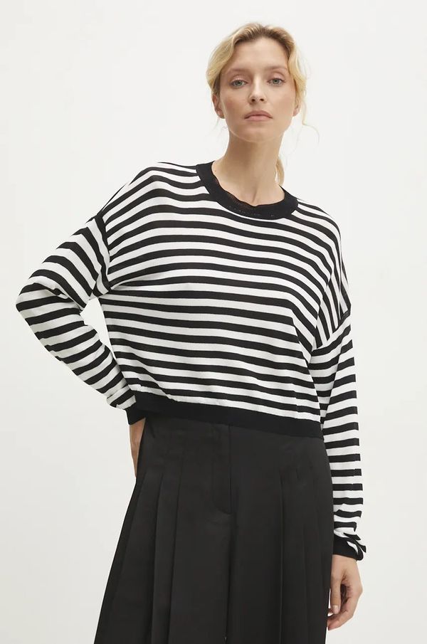 Answear Lab Pulover Answear Lab za žene, boja: crna, lagani