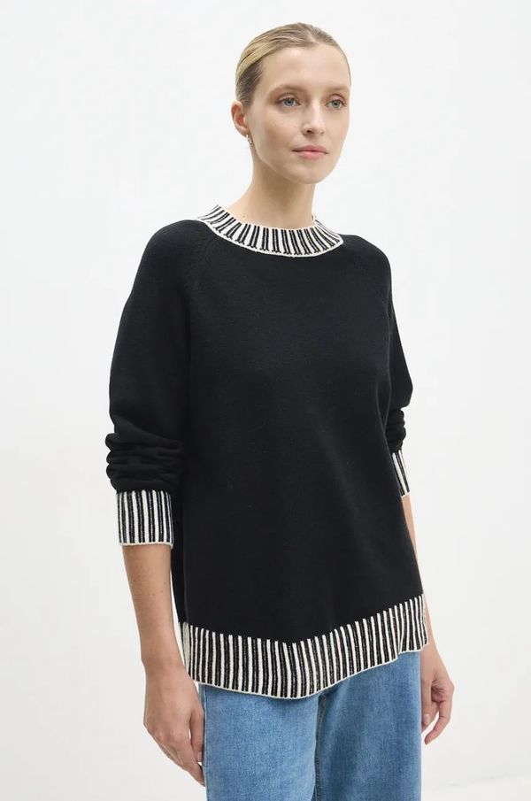 Answear Lab Pulover Answear Lab za žene, boja: crna, lagani