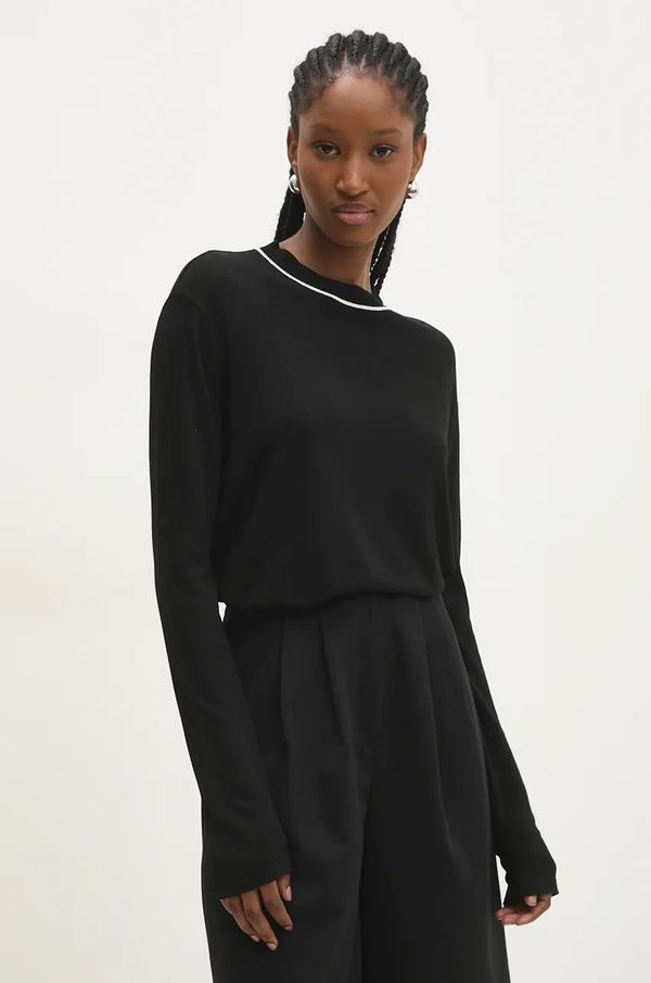 Answear Lab Pulover Answear Lab za žene, boja: crna, lagani