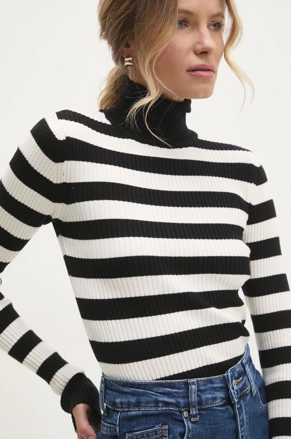 Answear Lab Pulover Answear Lab za žene, boja: crna, s dolčevitom