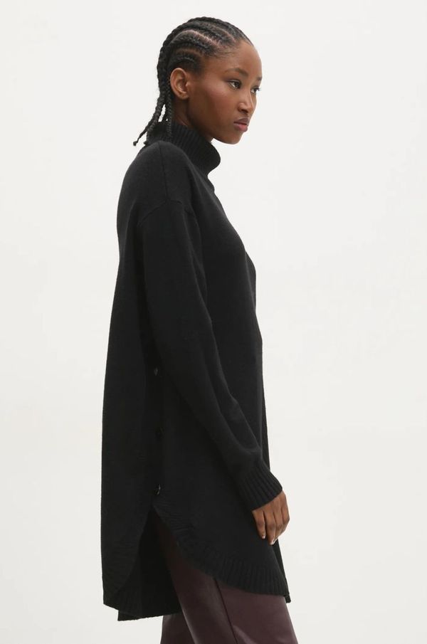 Answear Lab Pulover Answear Lab za žene, boja: crna, s dolčevitom