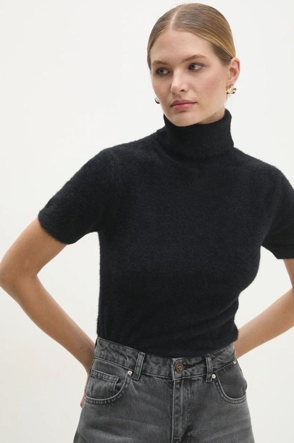 Answear Lab Pulover Answear Lab za žene, boja: crna, s dolčevitom