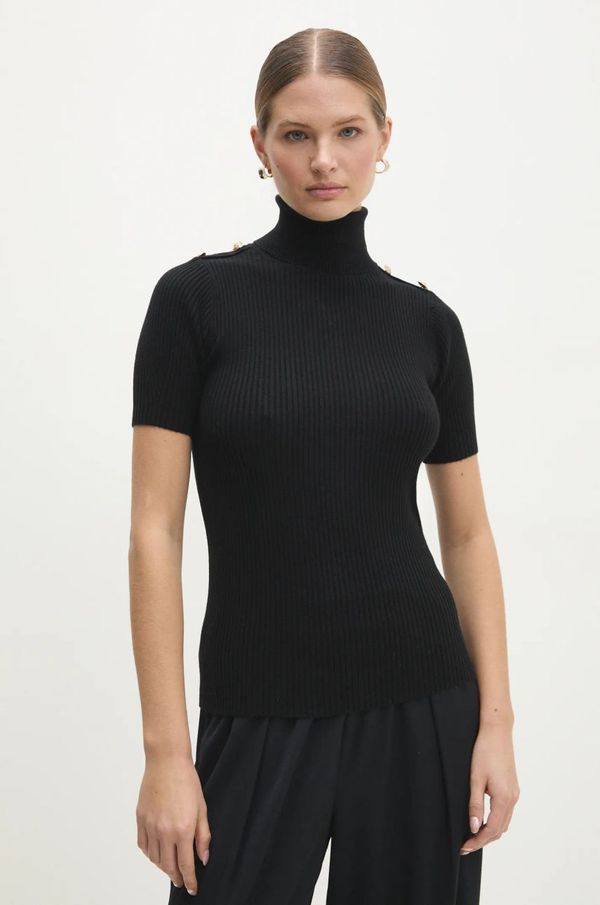 Answear Lab Pulover Answear Lab za žene, boja: crna, s dolčevitom