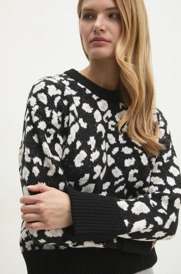 Answear Lab Pulover Answear Lab za žene, boja: crna, topli