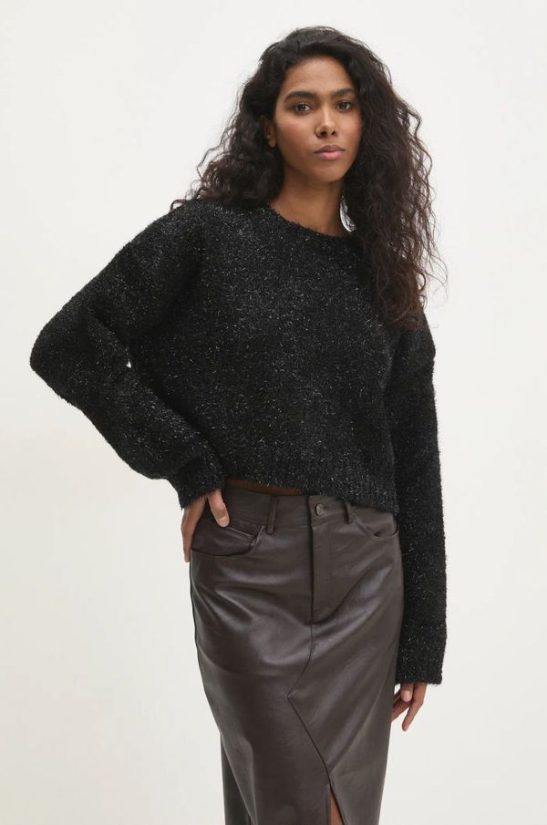 Answear Lab Pulover Answear Lab za žene, boja: crna, topli