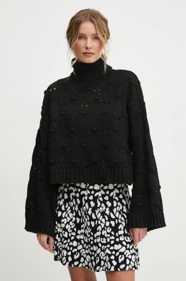 Answear Lab Pulover Answear Lab za žene, boja: crna, topli, s dolčevitom