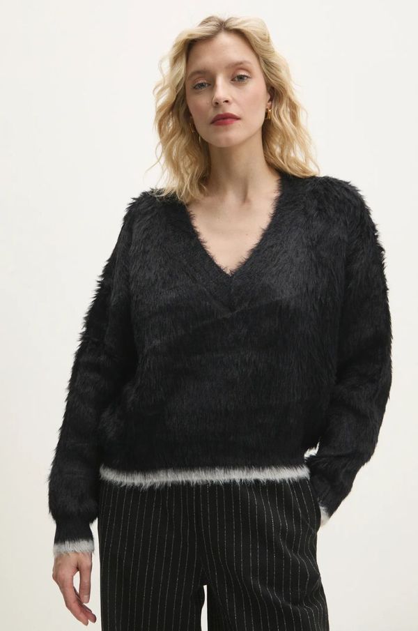 Answear Lab Pulover Answear Lab za žene, boja: crna, topli