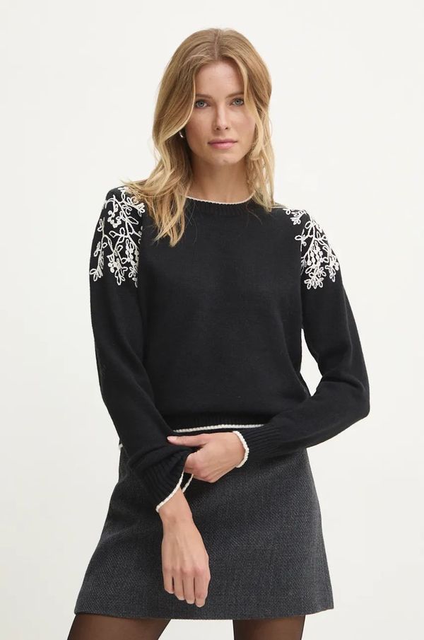 Answear Lab Pulover Answear Lab za žene, boja: crna