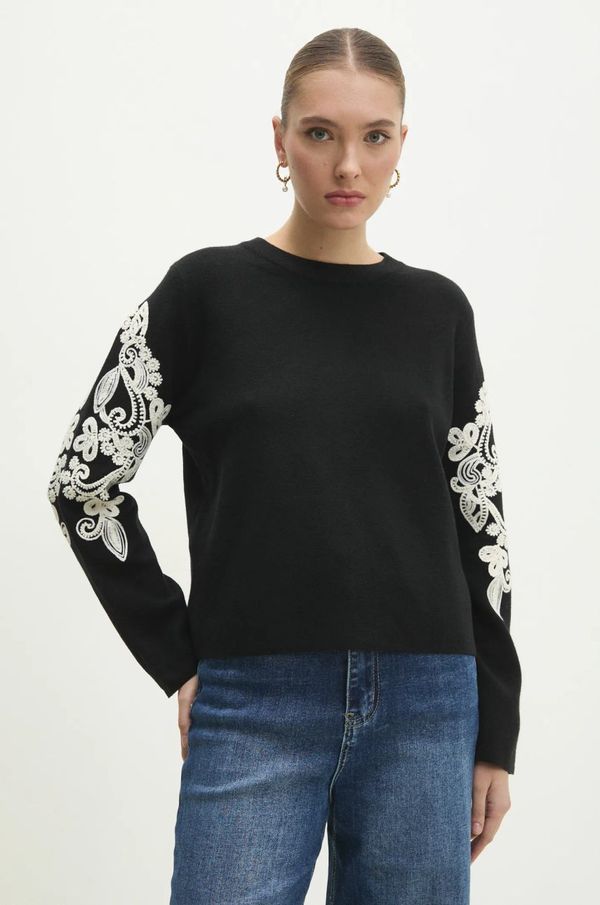 Answear Lab Pulover Answear Lab za žene, boja: crna