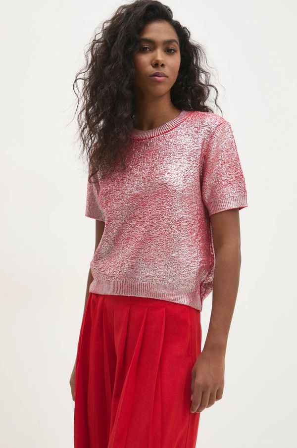 Answear Lab Pulover Answear Lab za žene, boja: crvena