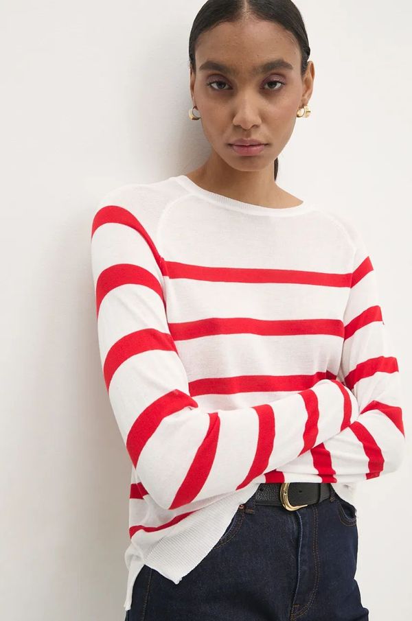 Answear Lab Pulover Answear Lab za žene, boja: crvena, lagani