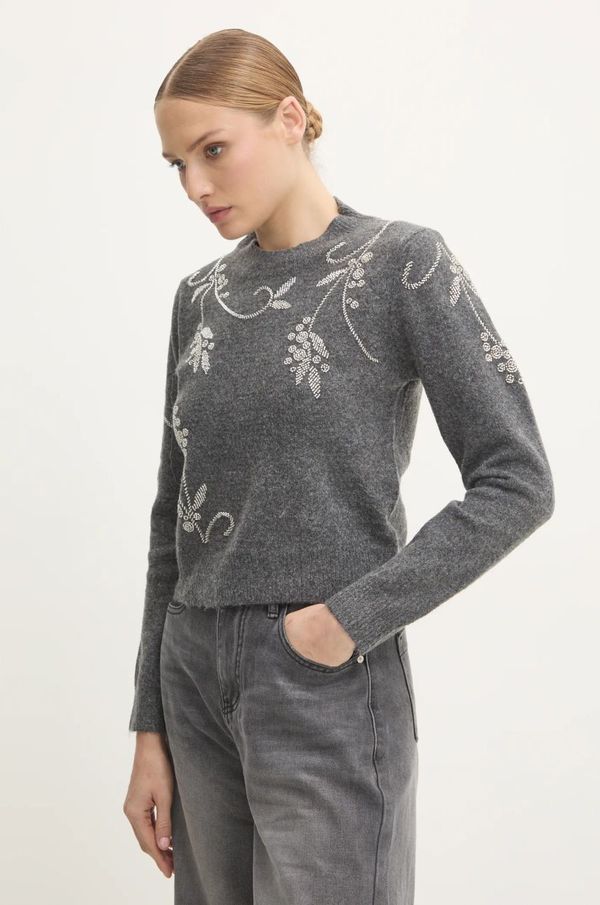Answear Lab Pulover Answear Lab za žene, boja: siva