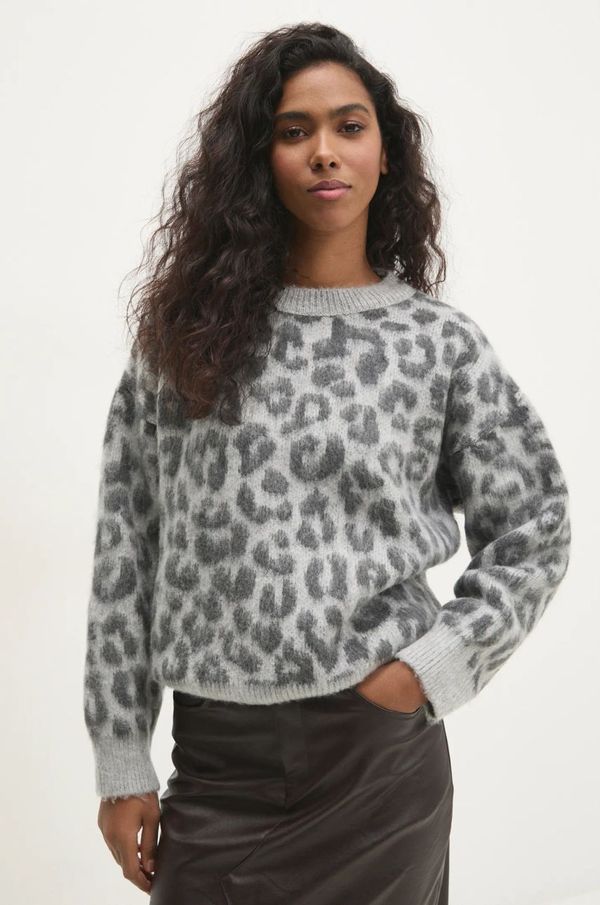 Answear Lab Pulover Answear Lab za žene, boja: siva