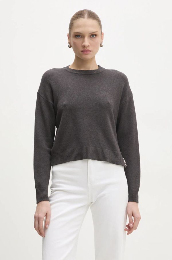 Answear Lab Pulover Answear Lab za žene, boja: siva, lagani