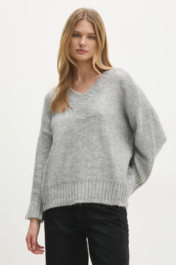 Answear Lab Pulover Answear Lab za žene, boja: siva, topli